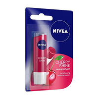 NIVEA Lip Balm, Fruity Cherry Shine, 4.8g And NIVEA Lip Balm, Pomegranate Shine, 4.8g