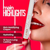Juice Color Buzz Lip Crayon With Bio Retinol, SPF15 & Natural Moisturizing Factors (Drown in Brown - M02)