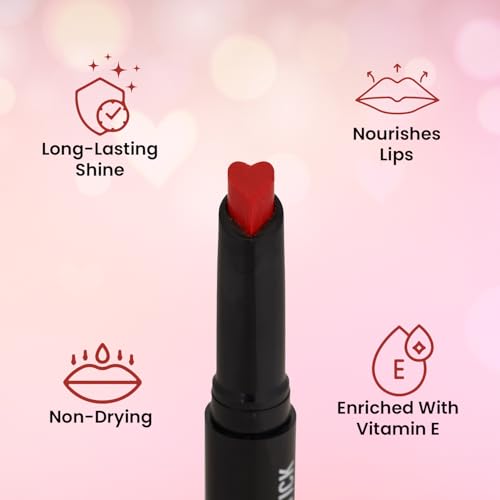Swiss Beauty My Shine Creamy Lipstick with Vitamin E | Long Lasting Lipstick with Shiny finish | Shade- Truly Brown, 1.5gm