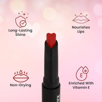 Swiss Beauty My Shine Creamy Lipstick with Vitamin E | Long Lasting Lipstick with Shiny finish | Shade- Truly Brown, 1.5gm