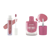 MARS Matte Liquid Lip Color | Long Lasting | Non-Transfer & Waterproof Lipstick for Women (4.5 ml) (03-Blow a Kiss) EURO Nail Lacquer (6.0 ml) (Shade-14)