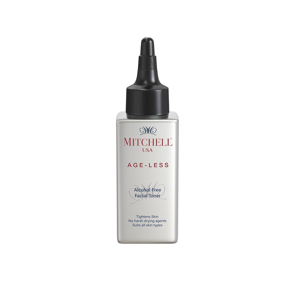 Mitchell USA AGELESS Alcohol Free - Facial Toner | Removes Dirt & Makeup | Balance skin pH | Lotus Seed Extract, Chamomile, Aloe Vera & Cucumber Extract | For Women and Men | For All Skin Type | 100ml