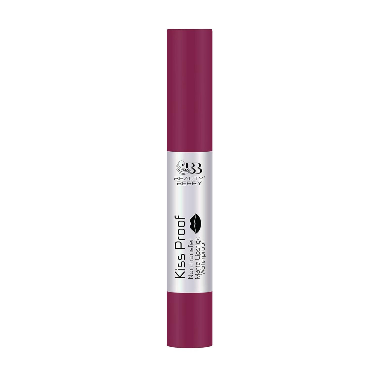 Beauty Berry Kiss Proof Non Transfer Matte Lipstick for Women, Waterproof Long Lasting Lip Crayon, Pack of 1. (PlumPretty -19)