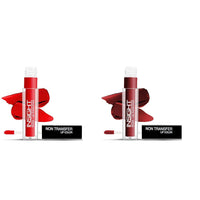 INSIGHT Non Transfer Matte Lip Color, 4Ml (06 Angel Red) & Lip Color, 4Ml (03 Divine Wine)