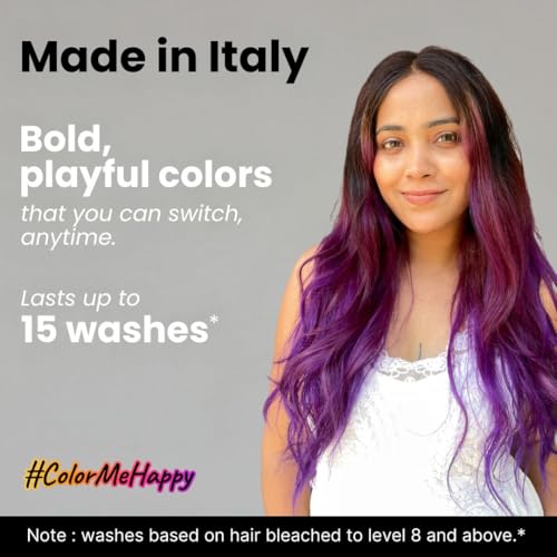 2.Oh! Italian- Purple Hair Color For Women & Men | Ammonia-Free DIY Semi Permanent Hair Color | Enriched with Argan Oil | Lasts upto 12-15 Washes