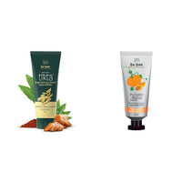 Nat Habit Face Wash Combo Brightening Ubtan Facewash 100g and Pumpkin Walnut Hand Malai - Hand Cream 30g For Skin Brightening & Soft Hand