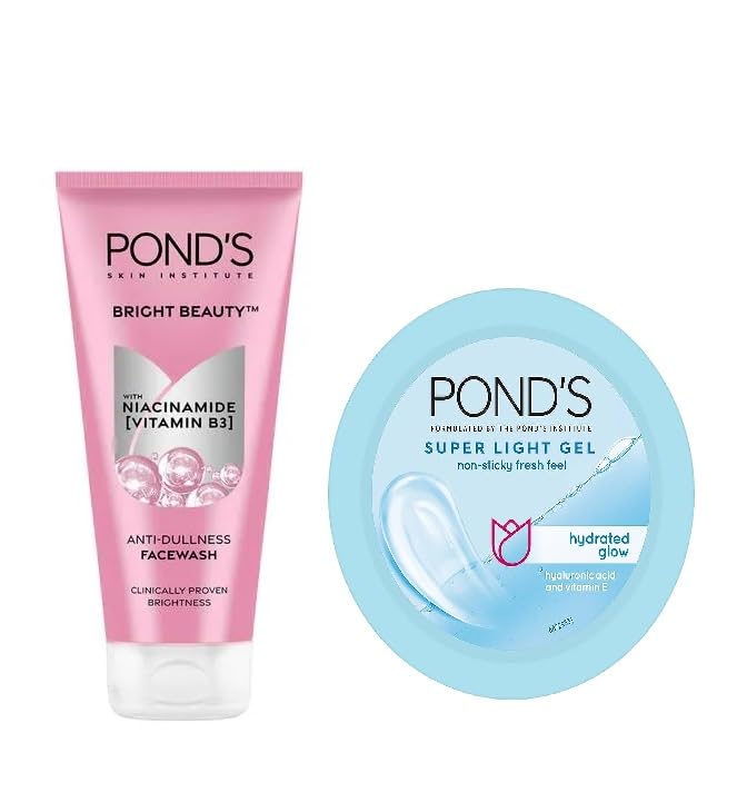 POND's  Ponds Bright Beauty Face Wash 200 Ml & Super Light Gel 200 Ml