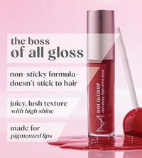 House Of Makeup Non-sticky gloss | High-shine lip gloss for pigmented lips | Lip gloss with hyaluronic acid | Zero stickiness (Naked Truth)