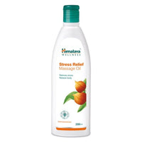 Himalaya Stress Relief Massage Oil - 200ml & Himalaya Wellness Foot Care Cream, 50gm | Moisturizes and Soothes Feet COMBO