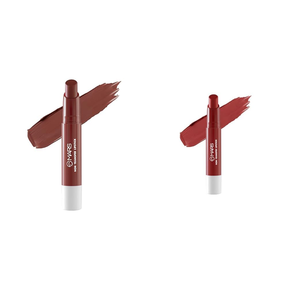 MARS Matte Super Stay Lipstick Lipstick for Women (2.6 gm) (12-SINFUL) Matte Super Stay Lipstick | Up to 12 Hours Long Lasting | Smudge Proof and Waterproof Lipstick for Women (2.6 gm) (04-FAITH)