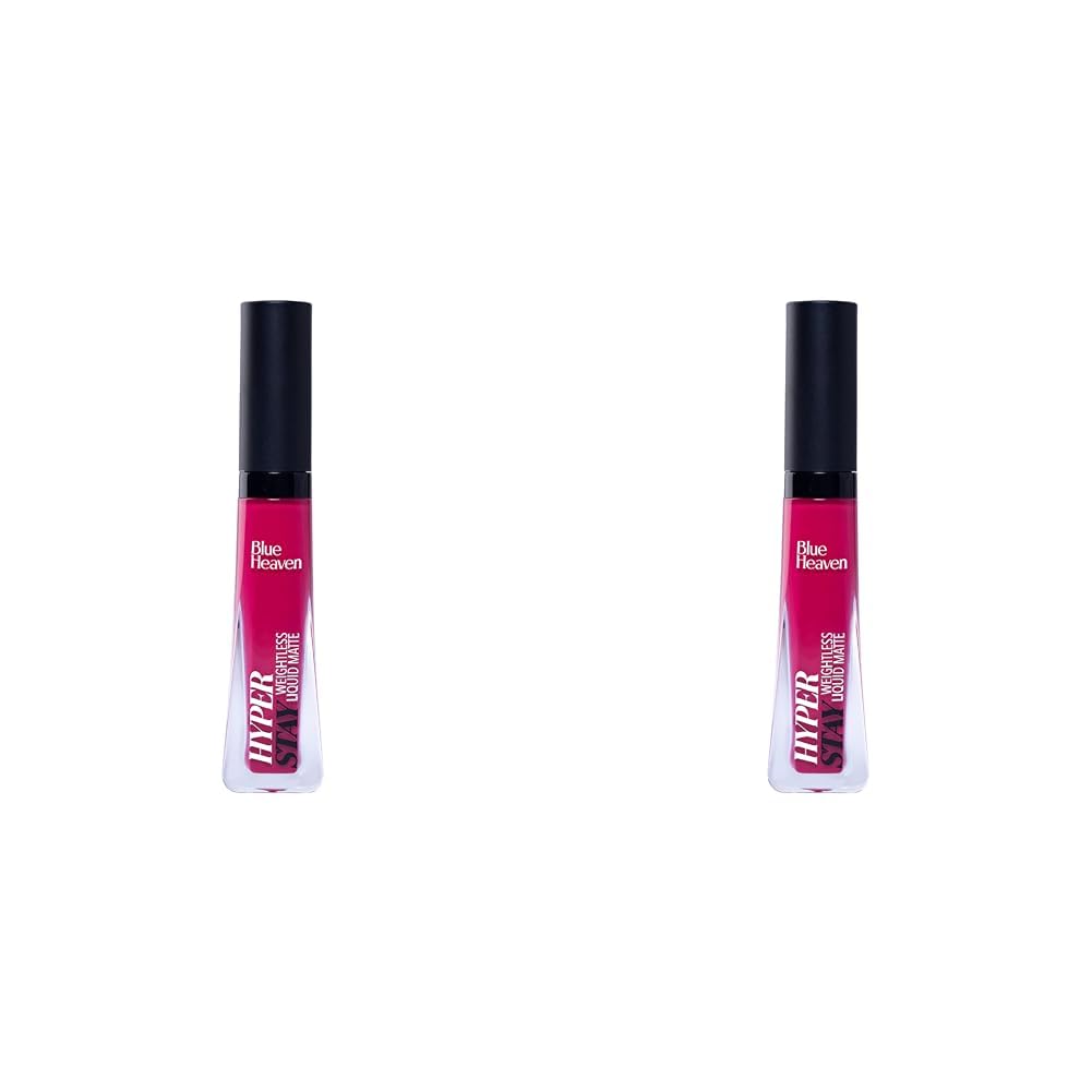 Blue Heaven Hyperstay Liquid Matte Lip Colour Hot Pink (Pack of 2)