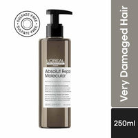 L'OREAL PROFESSIONNEL PARIS Absolut Repair Molecular Deep Repairing Rinse-off Serum for Damaged Hair - 250 ml | Repairs Very Damaged Hair and Restores Strength With 2% Peptides Bonder & 5 Amino Acids