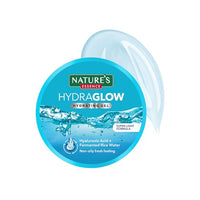 Nature's Essence Hydra Glow Oil free Moisturizer for face, Glowing Skin, light formulation gel infused with Hyaluronic Acid & Fermented Rice Water, Non Sticky, Long Lasting Hydration upto 48Hrs, 100g