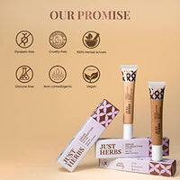 Just Herbs Serum Foundation for Face Makeup with SPF30+ Dewy Finish Full Coverage Makeup Foundation For All Skin Types 20 ml (Ivory)