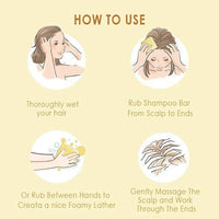 Earth Rhythm Milk Protein Shampoo Bars, Helps Strengthen Hair, Boost Thickness, Sulphate & Paraben Free - 80gm (Tin)