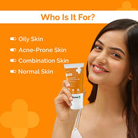 The Derma Co 1% Hyaluronic Sunscreen Aqua Gel SPF 50 PA++++ I For Oily, Dry, Acne-prone Skin | Ultra Lightweight Texture I Non-Greasy, No White Cast | Broad Spectrum Protection & Blue Light Protection | For Men & Women | 80 g