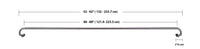 Basics Room Darkening Blackout Curtain Rod - 48
