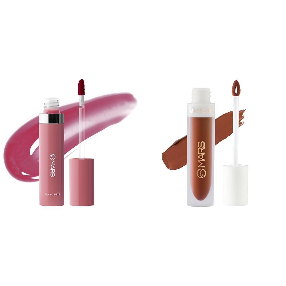 MARS Drip Lip Mist for Women (4.5 ml) (02-Mulberry Drip) Matte Liquid Lip Color | Long Lasting | Non-Transfer & Waterproof Lipstick for Women (4.5 ml) (05-Chocolate Delight)