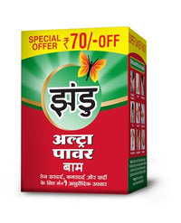 Zandu Ultra Power Balm | For Pain Relief from Strong Headache, Bodyaches & Cold | Bone, Joint & Muscle Care | 50 ML