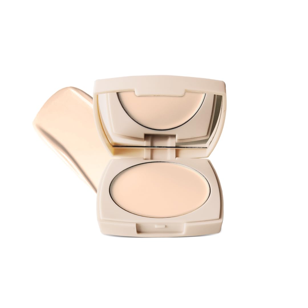 FLiCKA The Base Story Cream Foundation for Face Makeup 8.5gm | Medium to High Coverage | Waterproof & Long Lasting | Smooth & Matte Finish with SPF | All Skin Types | 0.5 Fair