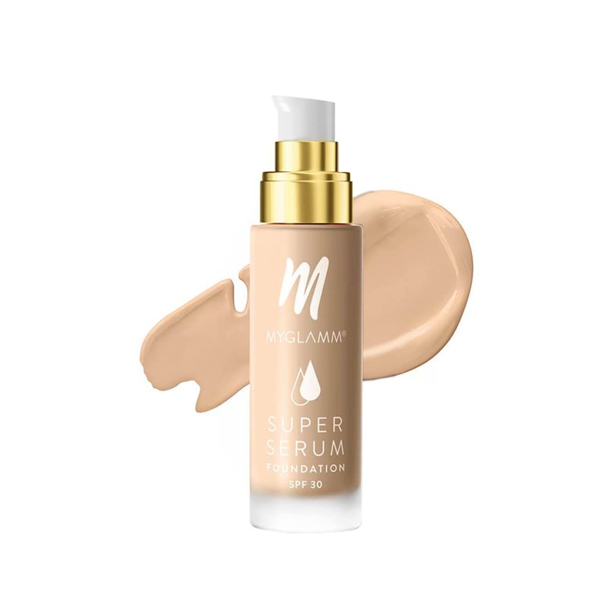 MyGlamm Super Matte Serumfoundation -301N Biscuit, 33 Gm | Liquid Foundation With Hyaluronic Acid | 8 Hr+ Long Lasting & Hydrating Foundation With Spf 30|All Skin Type, Full Coverage.