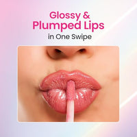 Swiss Beauty Plump-Up Wet Lightweight Lip Gloss With High Shine Glossy Finish For Fuller And Plump Lips | Shade- Barely There, 2Ml|