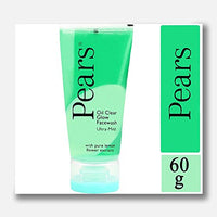 Pears Oil Clear Gentle Ultra Mild Daily Cleansing Facewash For Oil Free Matte Look, Ph Balanced, 100% Soap Free, Pure Lemon Flower Extract, 60g