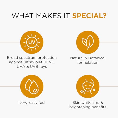 Oshea Herbals UVShield SPF 50 PA+++ Sunscreen | Broad Spectrum UVA & UVB Protection for All Skin Types | Water Resistant & Enriched with Papaya & Green Tea Extract - 120g