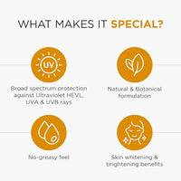 Oshea Herbals UVShield SPF 50 PA+++ Sunscreen | Broad Spectrum UVA & UVB Protection for All Skin Types | Water Resistant & Enriched with Papaya & Green Tea Extract - 120g