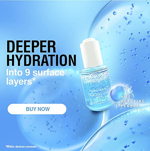 Neutrogena Hydro Serum | Hyaluronic Acid & Pro-Vitamin B5 | Nourishing & Hydrating | Smooth, Supple Skin | Face Serum for Men & Women | Transparent | 30ml