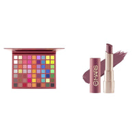 MARS Eyes Can Kill Eyeshadow Palette Powder With 63 Bright Colors (63.0 Gm), Multi, Shimmery Finish Creamy Matte Long Lasting Lipstick for Women (3.2 gm) (17-Sultry Samba)