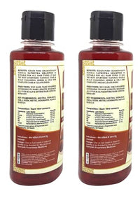 Khadi Pure Herbal Satritha Shampoo/Hair Cleanser, 210 ml (Pack of 2),Black,KPSATRITHASHX2