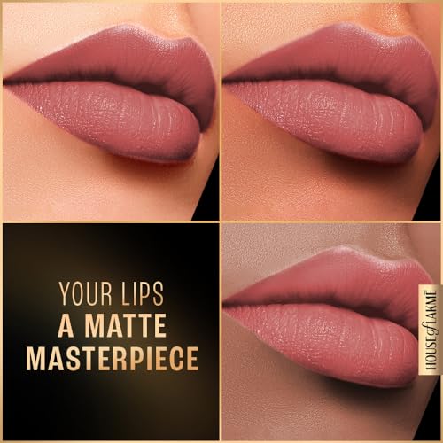 Lakme Forever Matte Liquid Lip Colour, Coral Sense, 5.6 ml
