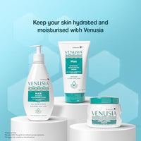Dr. Reddy's Venusia Max Intensive Moisturizing Cream | Dermatologist Recommended for Dry to Very Dry Skin | Clinically proven for up to 24 hrs. Moisturization | For Face & Body | Cocoa Butter, Mango Butter & Aloe Butter | 150 g