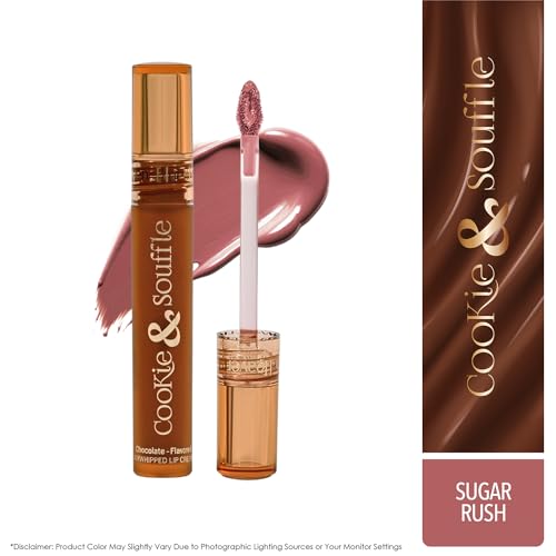 Blue Heaven Cookie & Souffle Matte Lipstick for Women, Long lasting Liquid lipstick, Enriched with Cocoa Butter & Rosehip Oil, Softening & Nourishing Lip color - Sugar Rush, 3.2ml