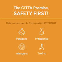 CITTA Soothing Sunscreen SPF 50 PA+++ For Men & Women | Broad Spectrum Protection Hydrating Sunscreen For All Skin Types | No White Cast, Non-Greasy & Quick- Absorbing | Power Blend Of Niacinamide, Thanaka & Ashwagandha | 50 gm