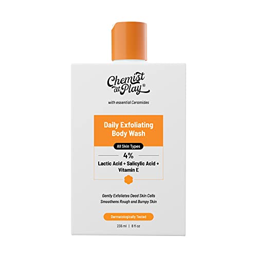 Chemist At Play 1% Salicylic Acid Exfoliating Body Wash 236ml and Bare Anatomy Advanced Hair Growth Serum 30ml