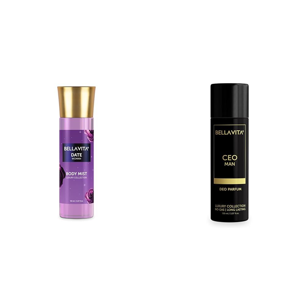 Bella Vita Luxury Date Women Body Spray Mist for Refreshing Floral & Vanilla Long Lasting Fragrance with Pink Pepper and Red Fruits 150 ml CEO MAN Body Parfum