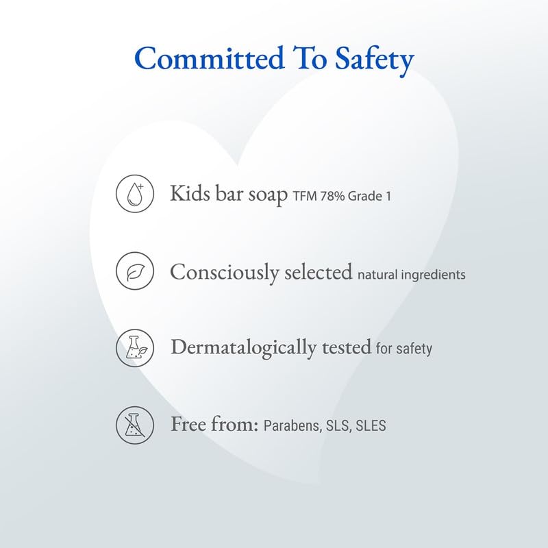 Softsens Kids Teddy Bear Soap| Grade 1 Soap| Infused Shea Butter & Milk Cream |Dermatologist Tested| Shape Soap (Pack of 3,75g each)