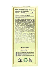 Khadi Pure Herbal Cedarwood Essential Oil, 15 ml,Black,KPCDRWDEOX1