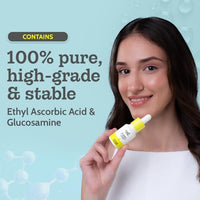 Chemist At Play 10% Vitamin C Face Serum | Brightens & Gives Glow | Fades Dark Spots | Treats Hyperpigmentation | Balances Melanin Production | Ethyl Ascorbic Acid & Glucosamine | For Oily, Combination, Sensitive Skin Types | Beginner Friendly & Highly St
