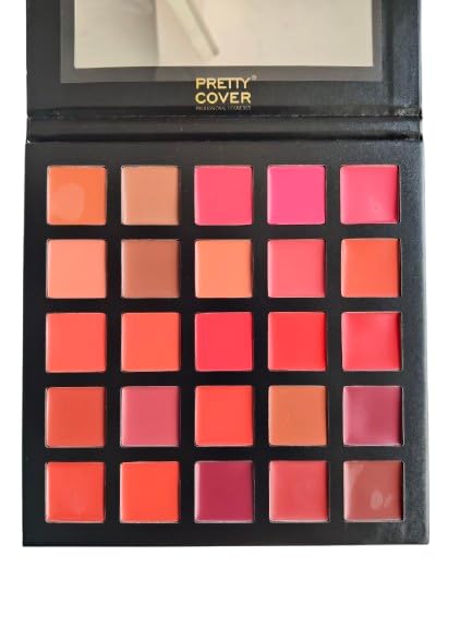 PRETTY COVER Colour Change Gel Lip Palette – Bold, Neutral & Classic Shades for Every Look