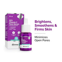 The Derma Co 10% Vitamin C Face Serum with 5% Niacinamide & Hyaluronic Acid - 10ml | Fades Dark Spots | Reduces Pigmentation | Boosts Collagen | Brightens Skin