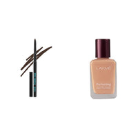Lakmé Eyeconic Matte Kajal Pencil, Classic Brown, 0.35G,Lakmé Forever Matte Radiant Liquid Full Coverage Foundation For Superior For All Skin Coverage, Vit