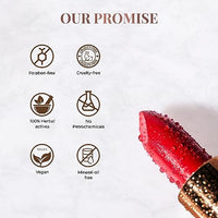 Just Herbs Ultra Matte Bullet Lipstick Nourishing Non Drying and Long Stay Lipsticks for Women 4 g (Dreamy Rose)