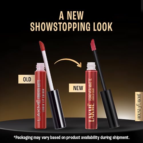 LAKMÉ Forever Matte Liquid Lip Colour, Intense Matte Finish All Day Long, Smudgeproof & Looks Freshly Applied For Upto 20Hrs, Mauve Party, 5.6 Ml