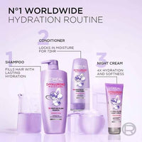 L'Oreal Paris Hyaluron Moisture 72HR Moisture Filling Shampoo powered by Hyaluronic Acid, for Frizz-free, Hydrated and Bouncy Hair Full of Life | 650 ml