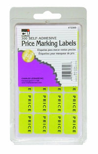 Charles Leonard Sale Price Marking Labels, Blank Price Self Adhesive Stickers, Yellow, 300/Box (72300)