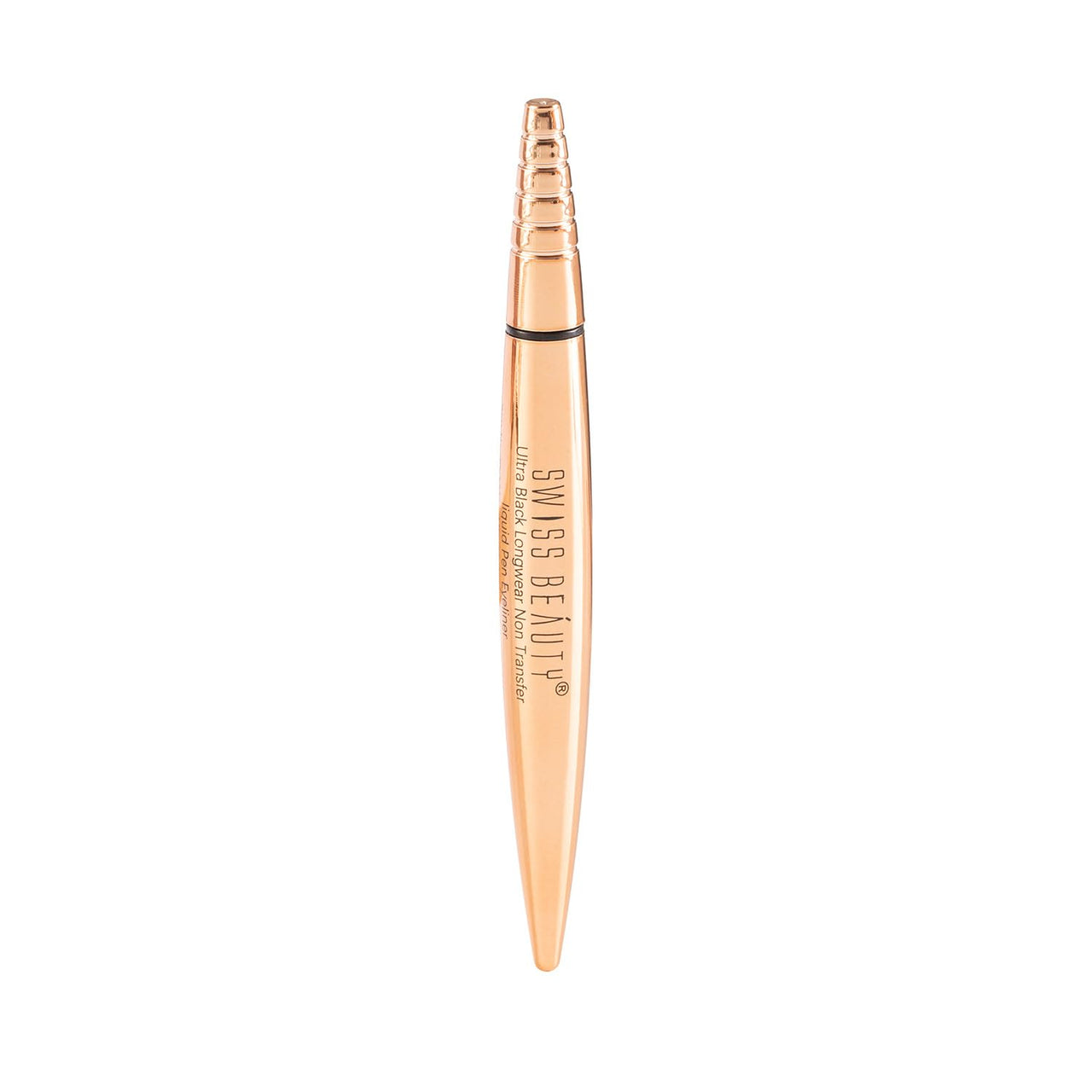 Swiss Beauty Ultra Black Liquid Pen Eyeliner Shimmery Finish Waterproof And Smudge Proof Eye Makeup, 0.8Ml