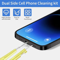 10 Pcs Cell Phone Cleaning Kit,Charging Port Cleaner,Dual Sided Anti Clogging Nylon Brushes,Suitable for Clean Phone Charging Port,Phone Speaker, AirPods,Tablet Camera,Other Electronics